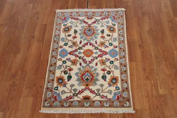 All-Over Floral Kazak Oriental Accent Rug 2x3
