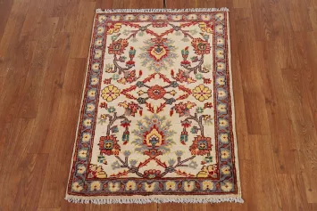 Handmade Floral Kazak Oriental Foyer Rug 2x3