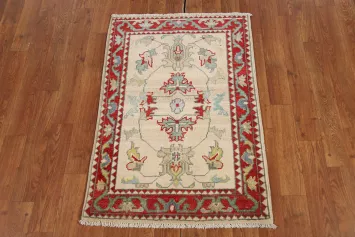 Geometric Wool Kazak Oriental Accent Rug 2x3