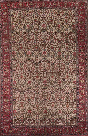 Vegetable Dye Floral Anatolian Turkish Area Rug 8x13