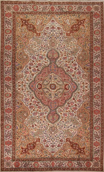 Handmade Floral Anatolian Oriental Area Rug 7x10
