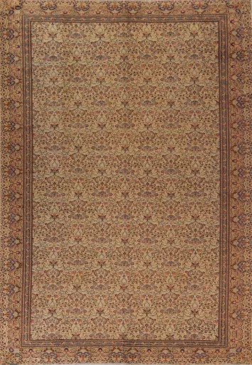 All-Over Floral Anatolian Oriental Area Rug 9x13