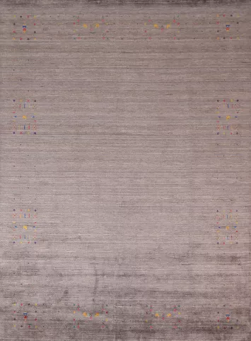 Earth Tone Wool Gabbeh Oriental Area Rug 8x10