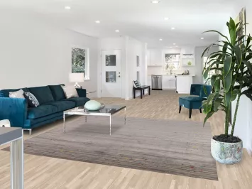 Earth Tone Wool Striped Gabbeh Square Area Rug 8x8