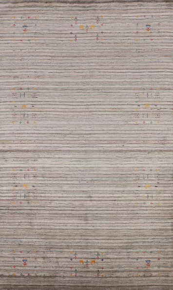 Handmade Wool Gabbeh Oriental Area Rug 5x8