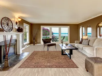 Vintage Floral Anatolian Turkish Area Rug 6x10