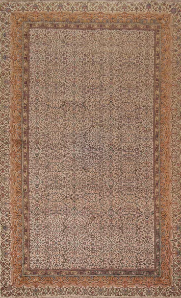 All-Over Floral Anatolian Turkish Area Rug 7x10