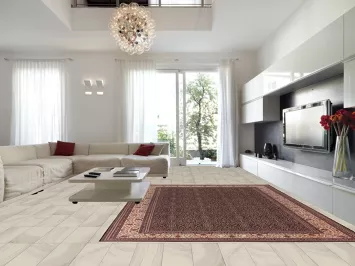 Black Floral Wool Anatolian Turkish Large Rug 10x14