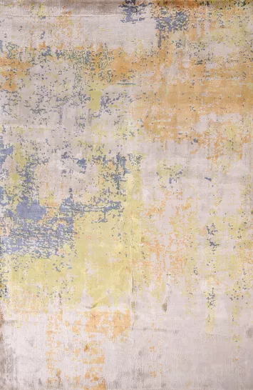 Contemporary Wool Accent Abstract Rug 4x6