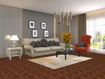 Multicolor Wool Abstract Modern Rug 4x6