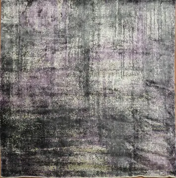 Contemporary Abstract Indian Square Rug 7x7