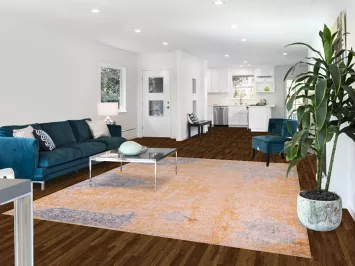 Contemporary Colorful Wool Abstract Area Rug 8x10