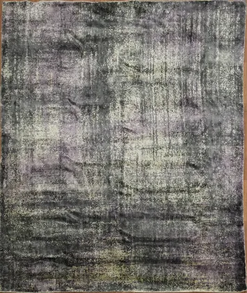 Handmade Wool Colorful Abstract Area Rug 6x8
