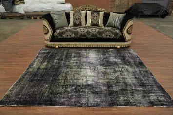 Handmade Wool Colorful Abstract Area Rug 6x8