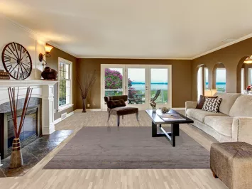 Gabbeh Area Rug 8x10 with Delicate Multi-Color Accent Elements