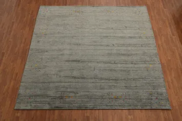 Premium Quality Gabbeh Area Rug 10x10 with Subtle Artistic Details