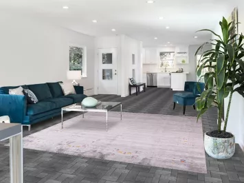 Gray Gabbeh Area Rug 8x8 with Artistic Color Touches for Chic Interiors