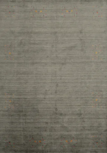 Minimalist Gabbeh Area Rug 8x10 with Intricate Artisan Touch