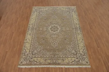 Victorian Style Kashan Turkish Area Rug 8x11
