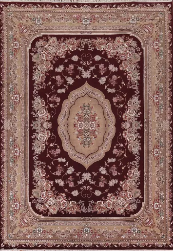 Victorian Style Kashan Turkish Area Rug 10x13