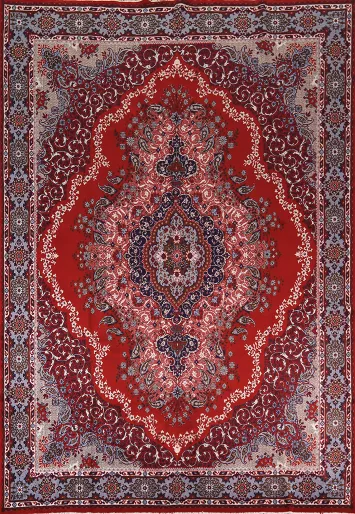 Traditional Floral Kashan Turkish Area Rug 10x13