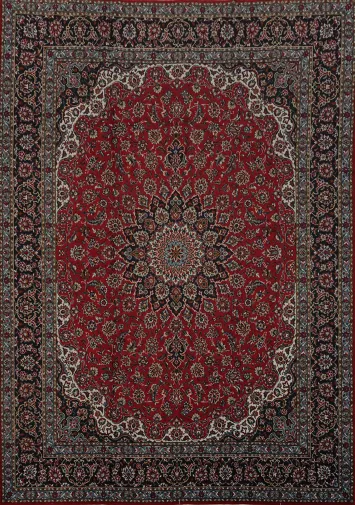 Traditional Red Kashan Turkish Area Rug 10x13
