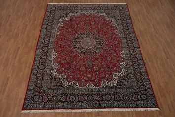 Traditional Red Kashan Turkish Area Rug 10x13