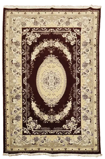 Victorian Style Kashan Turkish Area Rug 7x10