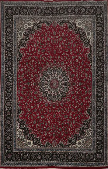 Traditional Floral Kashan Turkish Area Rug 10x13