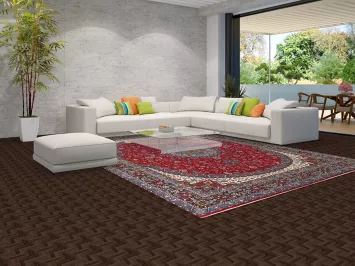 Red Floral Kashan Turkish Area Rug 10x13