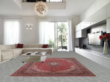 Floral Red Kashan Turkish Area Rug 10x13