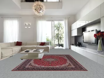 Floral Red Kashan Turkish Area Rug 10x13