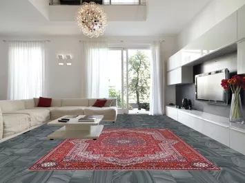 Victorian Style Red Kashan Turkish Area Rug 10x13