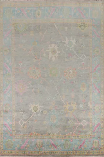 Handmade Wool Oushak Indian Area Rug 9x13