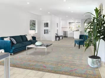 Handmade Wool Oushak Indian Area Rug 9x13