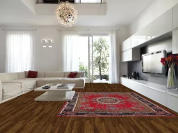 Victorian Style Red Kashan Turkish Area Rug 10x13