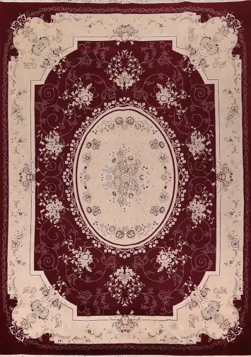 Victorian Style Floral Kashan Turkish Area Rug 10x13