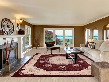 Victorian Style Floral Kashan Turkish Area Rug 10x13