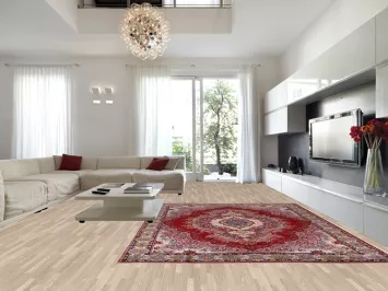 Floral Red Paisley Kashan Turkish Area Rug 10x13