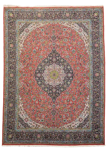 Traditional Floral Kashan Turkish Area Rug 10x13