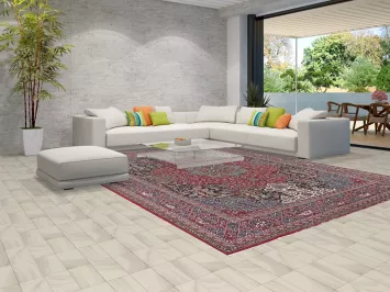 Animals Design Red Kashan Turkish Area Rug 10x13