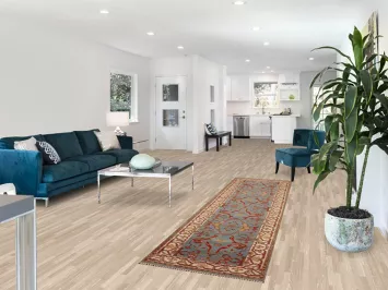 Light Blue Floral Oushak Indian Runner Rug 3x10