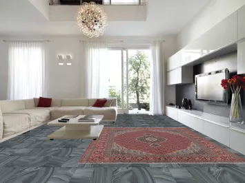 Red Geometric Tabriz Turkish Area Rug 10x13