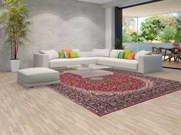 Traditional Red Kashan Turkish Area Rug 10x13