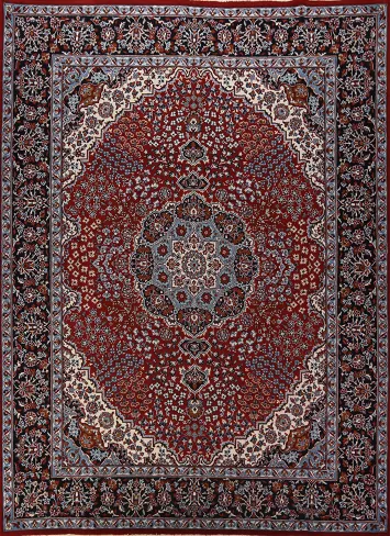 Traditional Floral Tabriz Turkish Area Rug 10x13