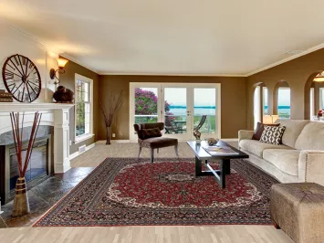 Traditional Floral Kashan Turkish Area Rug 10x13