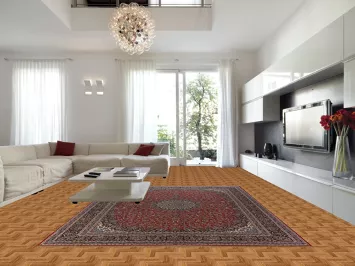 Animals Floral Mashad Turkish Area Rug 10x13