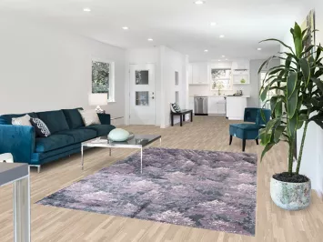 Contemporary Wool Abstract Indian Area Rug 6x9