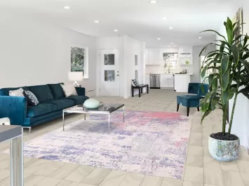 All-Over Abstract Contemporary Area Rug 7x10