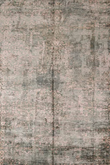 Handmade Green Abstract Modern Area Rug 8x11